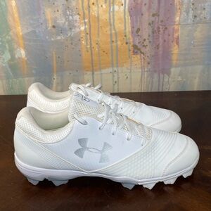 Under Armour Glyde Softball Cleats White Women’s size 11